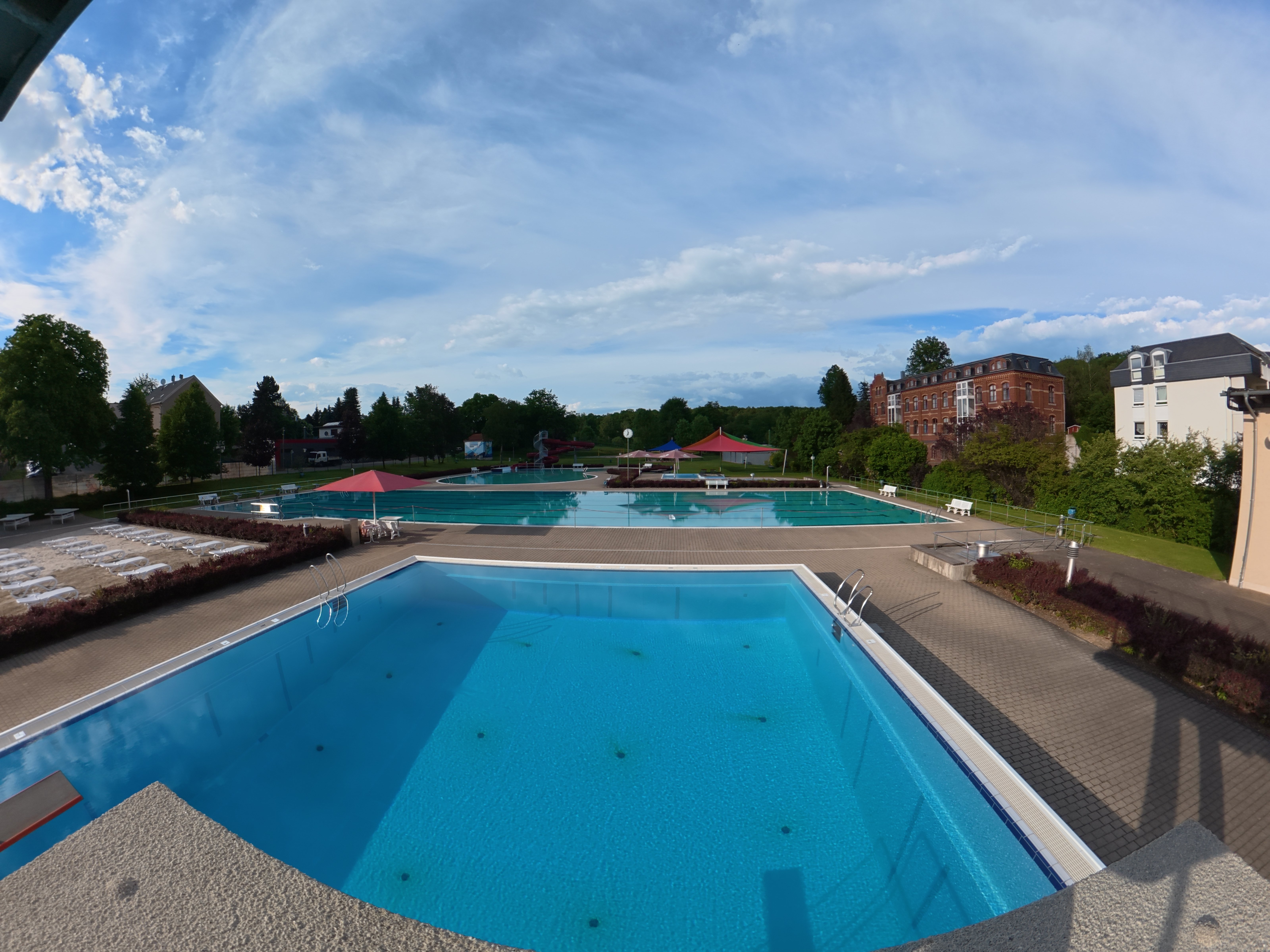 Impressionen Freibad Obereichenbach von Ferdinand Grimm